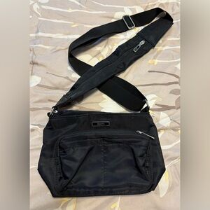 Roots Black Crossbody Bag - Unisex